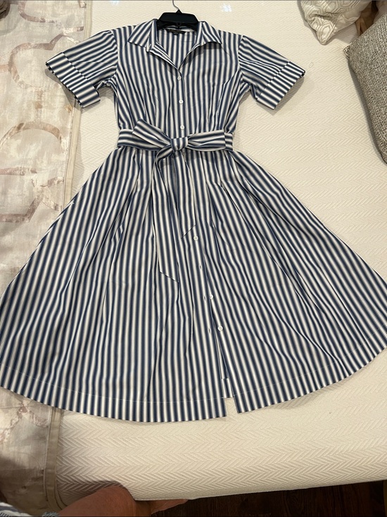 Brooks Brothers Dresses & Skirts - NWOT Brooks Brothers Nautical Blue and White Striped Shirt Dress.